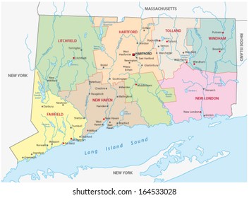 Connecticut Administrative Map