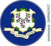 Connecticut Circle Flag, Connecticut Flag Icon