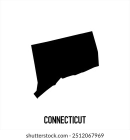 Connecticut-Karte Abstraktes Design, Vektorgrafik