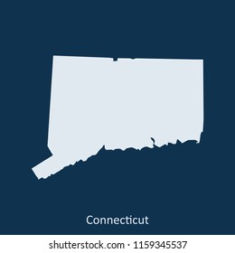 Connecticut map vector