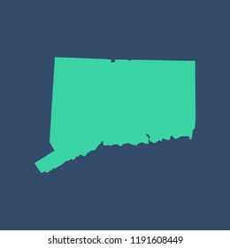 Connecticut map vector