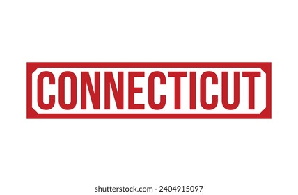 Connecticut Red Rubber Stamp vector design.