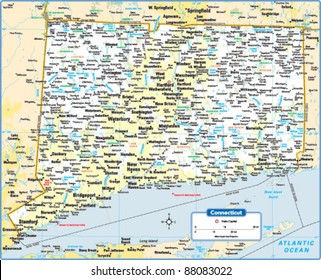 Connecticut State Map