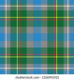 Connecticut's Tartan. Element for the seamless construction of a pattern for tartan of U.S. state Connecticut, seamless pattern for fabric, kilts, skirts, plaids. Frequent, small weaving 