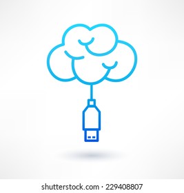 Connecting to the cloud service icon