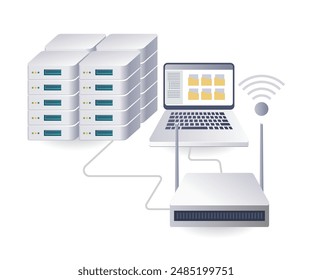 Connecting Computer Server Data Networks