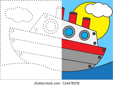 Connecting Dots and Coloring Ship