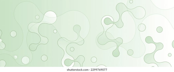 Connecting dots and lines. Global network elements. Geometric abstract technology background. Vector banner design