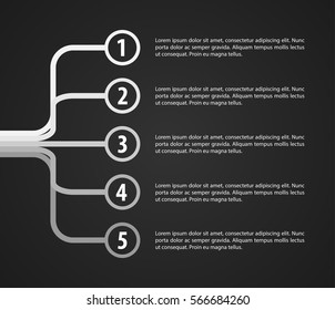 Connecting, Integrating Modern Design Layout (Grey Shades) | EPS10 Vector