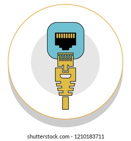 connecting lane wire trendy icon on white background for web graphic