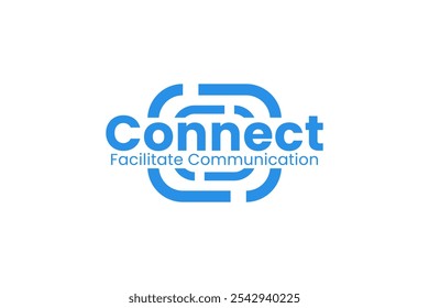 ilustração do ícone do vetor de logotipo de conexão