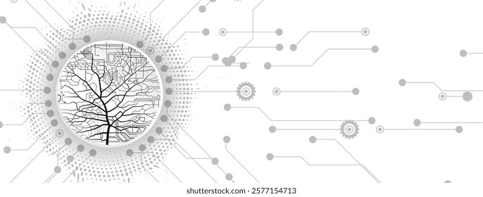 Connecting nature and technology through circuitry and trees
