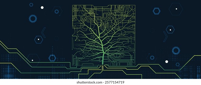 Connecting nature and technology through circuitry and trees