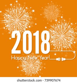Connecting to the new year 2018. 