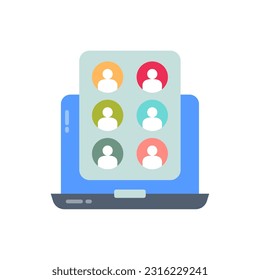 Das Online-Symbol in Vektorgrafik anschließen. Illustration