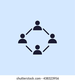 connecting people icon