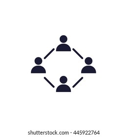 connecting people icon
