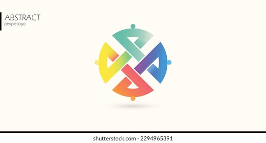 connecting people icon business network logo social networking communication infographic abstract diversity people silhouette vector illustration	