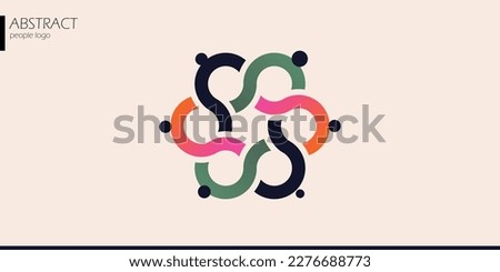 connecting people icon, business network logo, social networking and communication infographic. abstract people silhouette vector illustration.