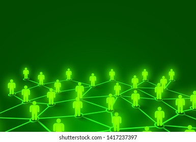 Connecting people. Social network concept. Bright background. Vector illustration