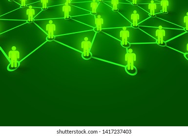 Connecting people. Social network concept. Bright background. Vector illustration