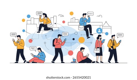 Connecting People Through Digital Devices Inspiring Collaboration and Communication Networks Growth