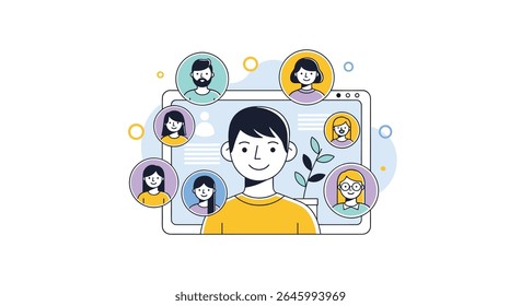 Connecting People Through Digital Platforms and Diverse Online Interactions