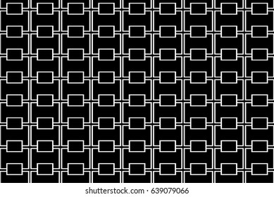 connecting rounded sqaure curve abstract modern black and white vector clean simple editable pattern