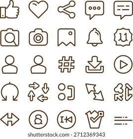 Connecting Social Media App Interface Outline