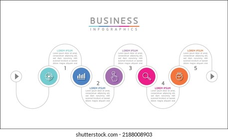 Connecting Steps business Infographic Template