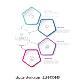 Connecting Steps business Infographic Template