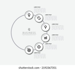 Connecting Steps business Infographic Template