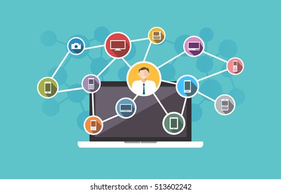 Conexión entre dispositivos. Concepto de información tecnológica.