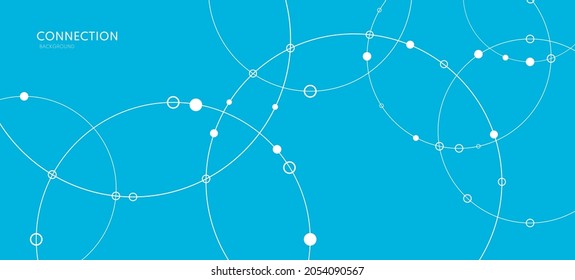 Connection background. Network concept with dots and lines. Vector illustration