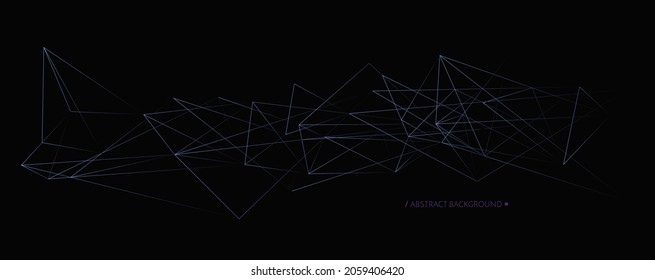 Connection background. Network concept with dots and lines. Vector illustration