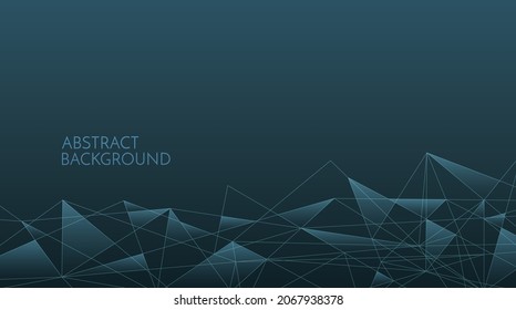 Connection background. Network concept with dots and lines. Vector illustration