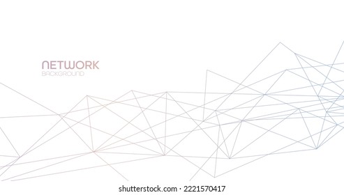 Connection background. Network concept with dots and lines. Vector illustration