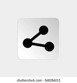 Connection  - black vector icon