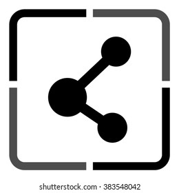 connection  - black vector icon