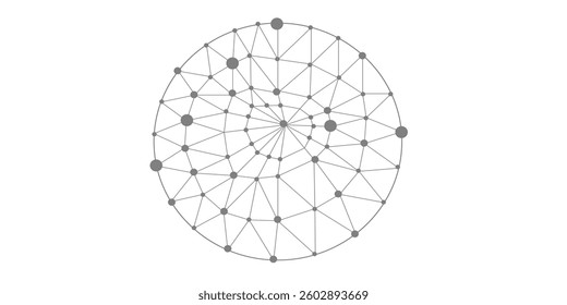 The connection of business team, the network of internet, web connected with the dot, the social media sign for communication

