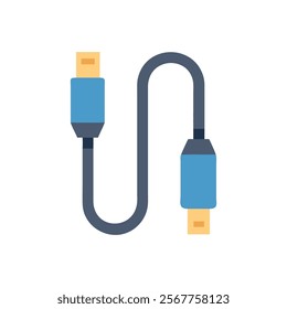 Connection Cable Icon for Data Transfer