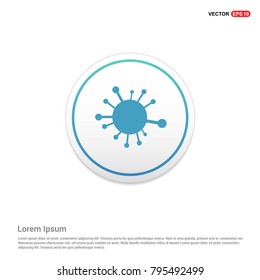connection of cells molecule icon White Background icon template