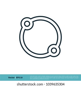 Connection Circle Ring Icon Vector Logo Template Illustration Design. Vector EPS 10.