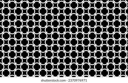 Connection Circle Shape Motifs Pattern, can use for Ornate, Background or for Decoration. Modern Contemporary Pattern Style. Vector Illustration