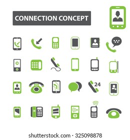 iconos de concepto de conexión