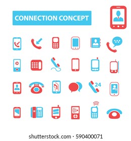 iconos de concepto de conexión