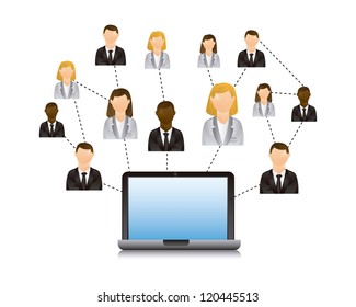connection concept over white background. vector illustration