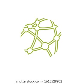 connection data logo design vector template sign