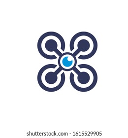 connection data logo design vector template sign