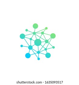 connection data logo modern sign template